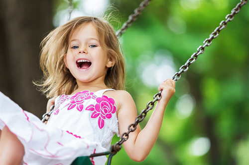 girl on a swing